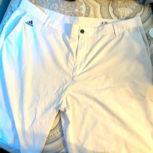 Men’s adidas white climalite golf shorts 42 waist